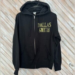 Dallas Smith Lifted Tour Band Zipper Black Hoodie Cotton Blend Sweater
